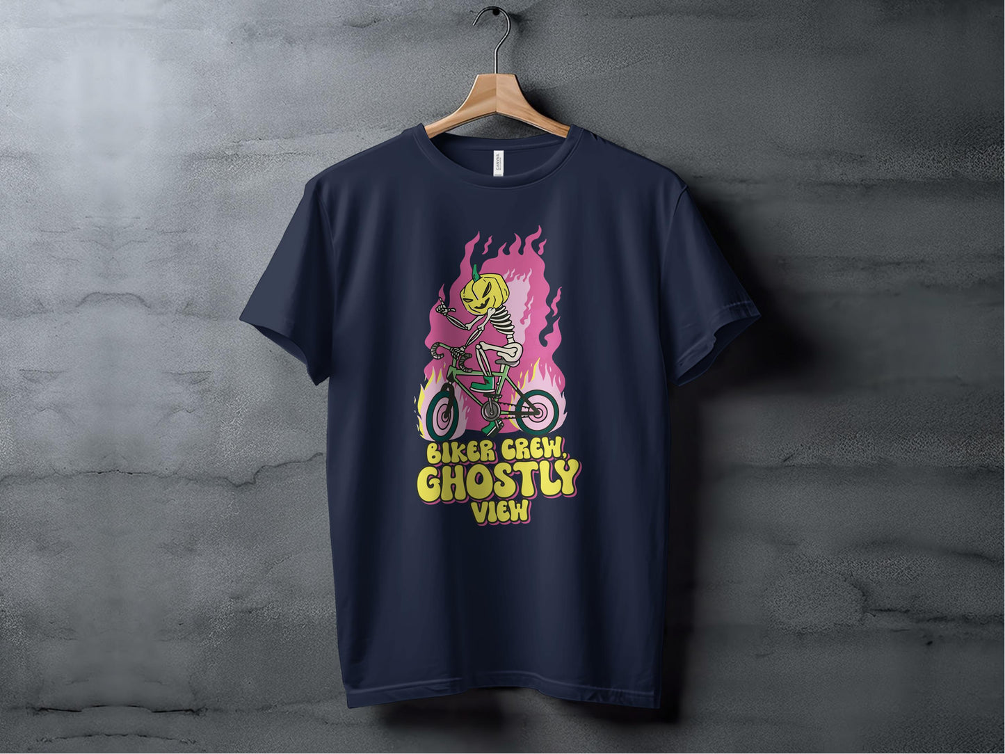 Biker Crew Ghostly View Graphic Tee Shirt product