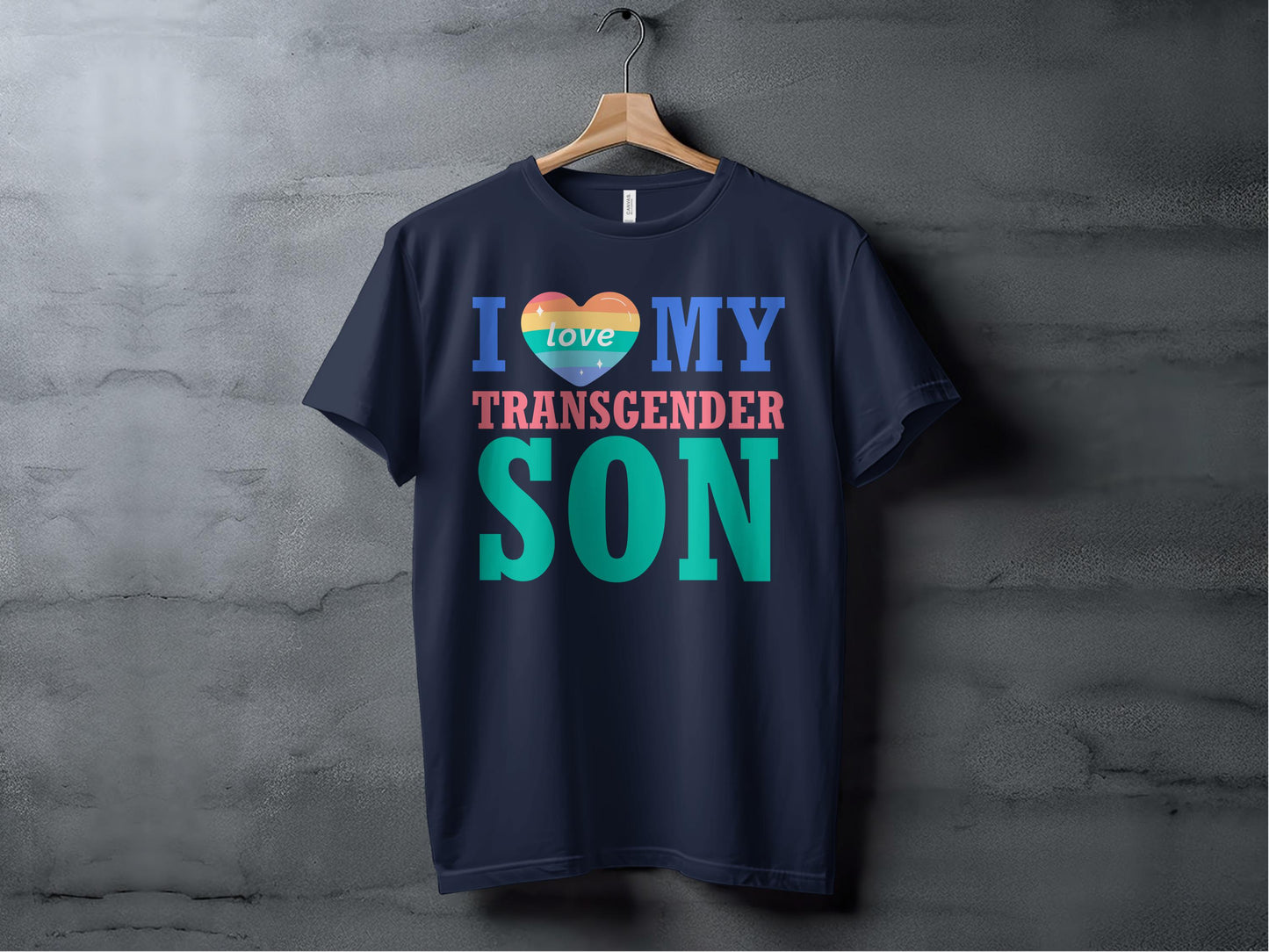 I Love My Transgender Son Statement Shirt product