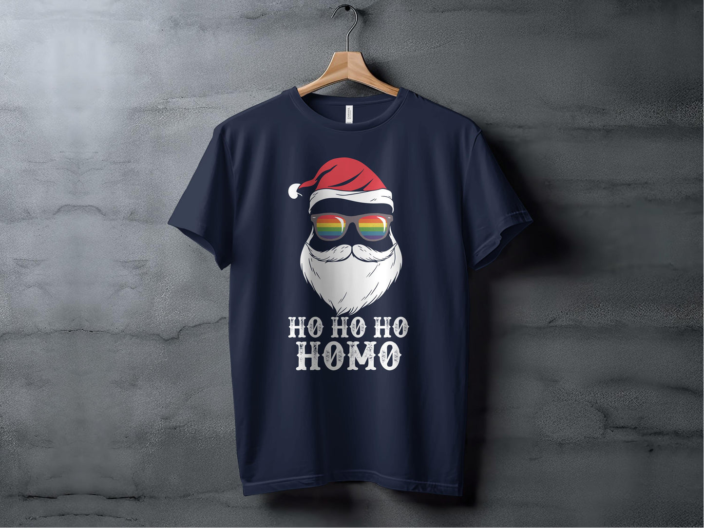 Ho Ho Ho Homo Santa Claus Christmas T-Shirt product type