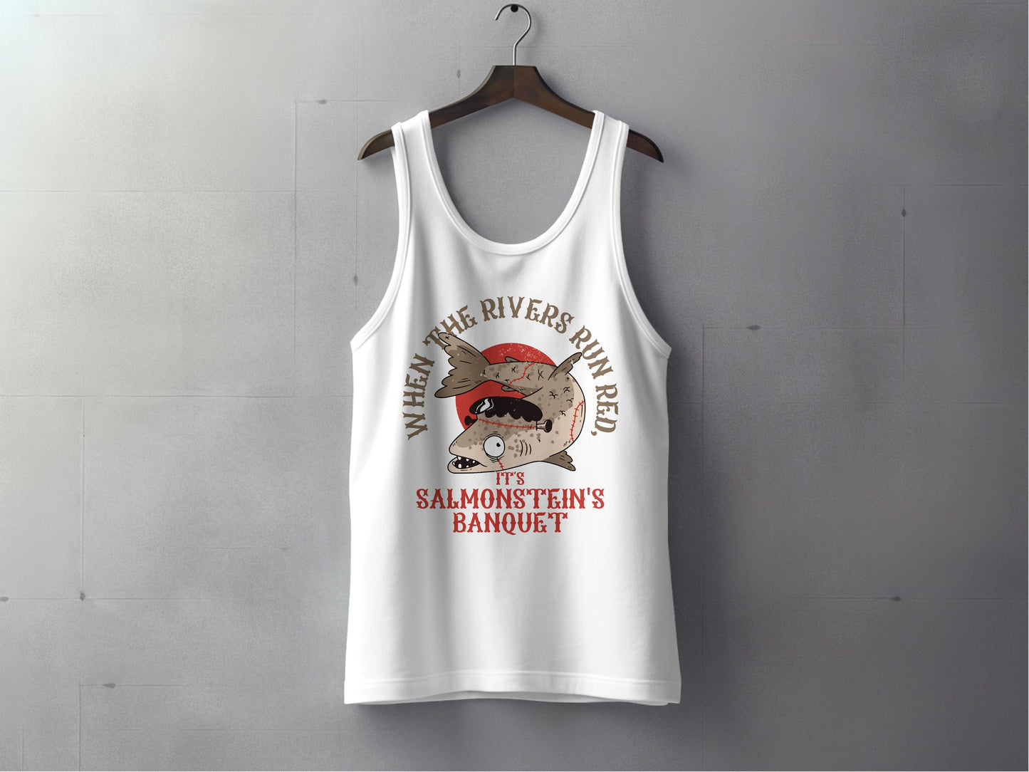 When The Rivers Run Red Salmonstein's Banquet tank top product