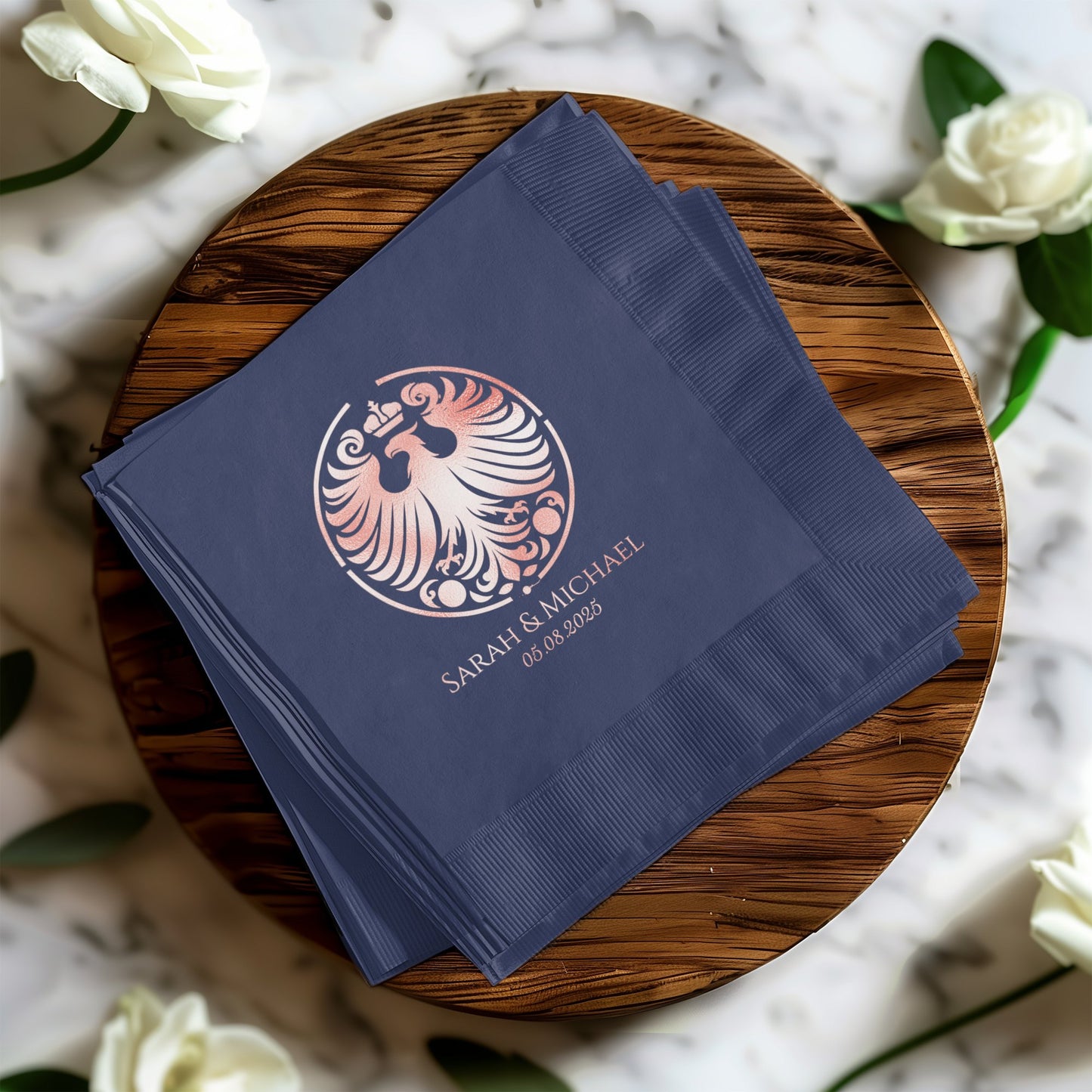 Custom Elegant Wedding Napkins for Special Events product type