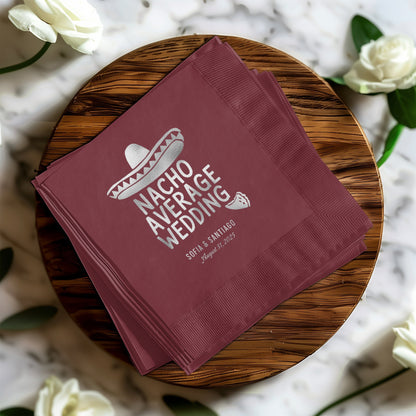 Fun Customized Wedding Napkin Event Product