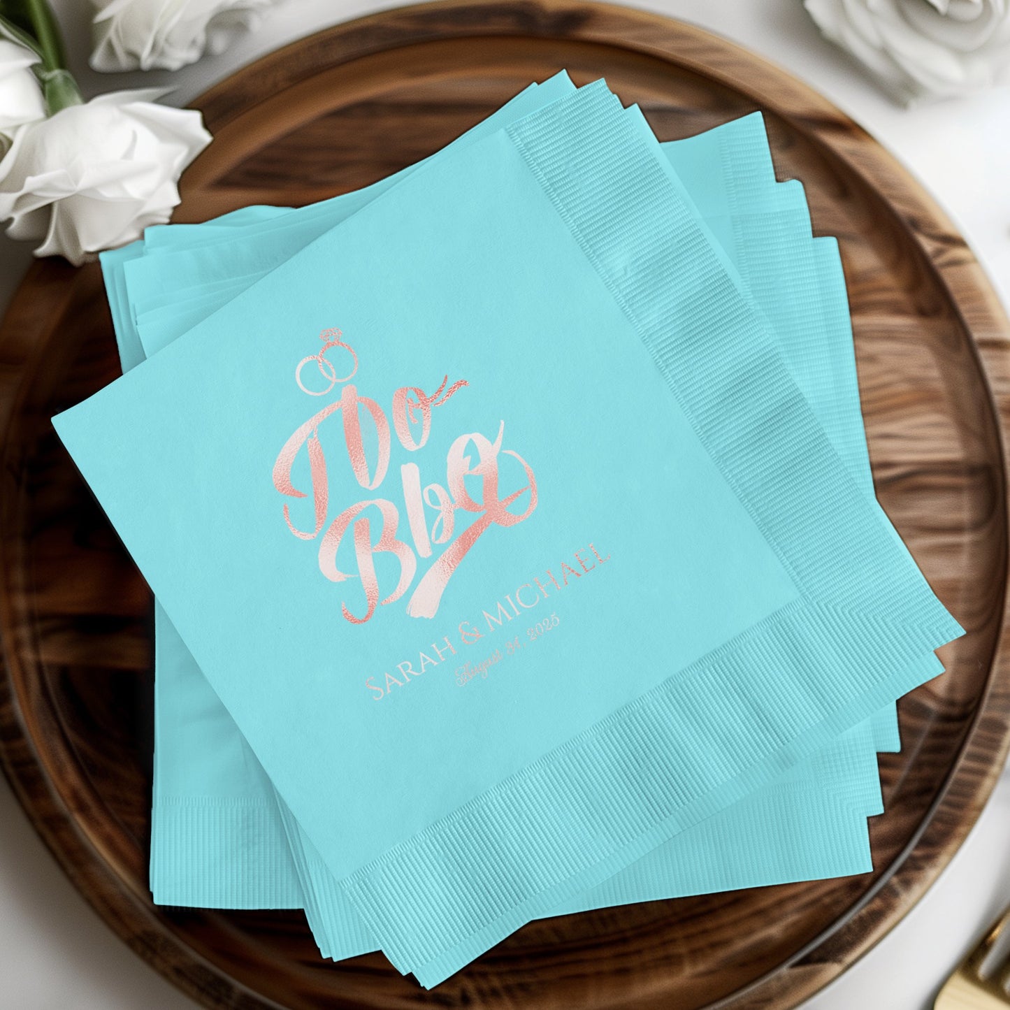 Personalized 'I Do BBQ' Wedding Event Napkins product