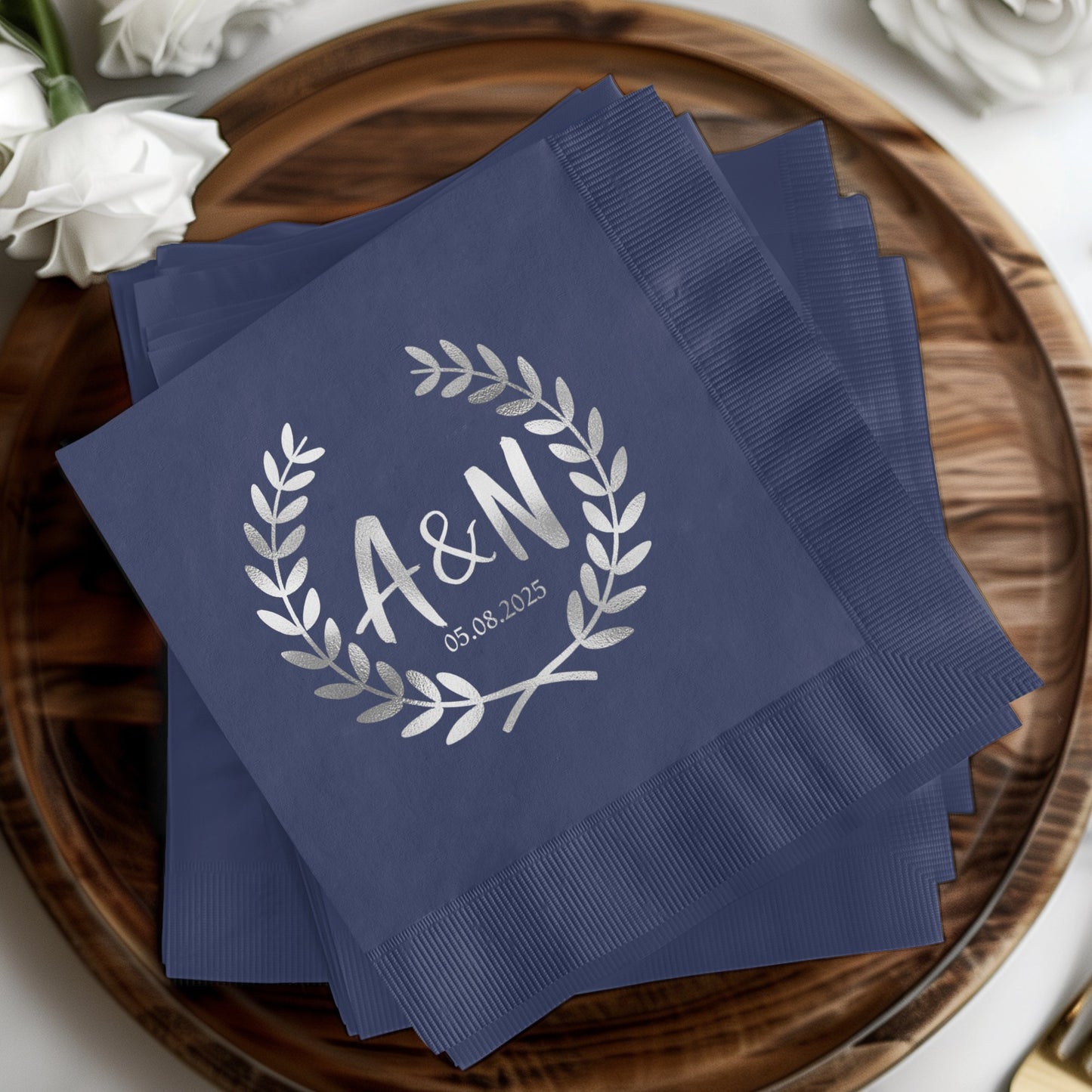 Personalized Elegant Wedding Napkins Party product