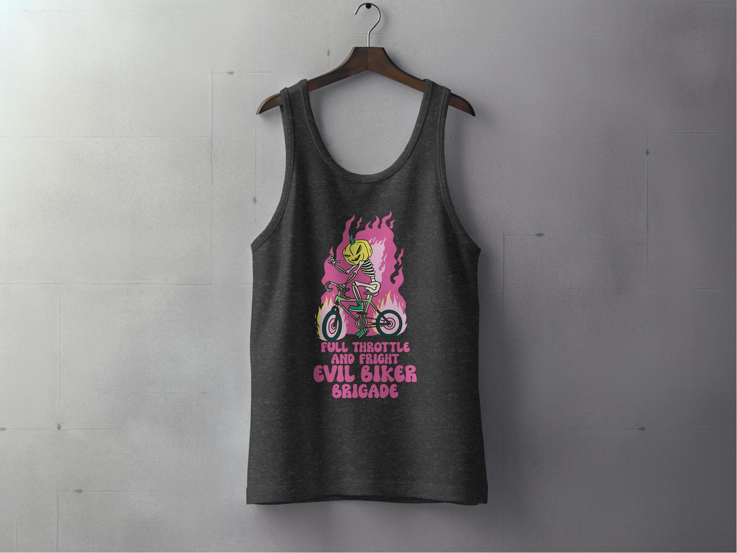 Full Throttle and Fright Evil Biker Brigade tank top product type