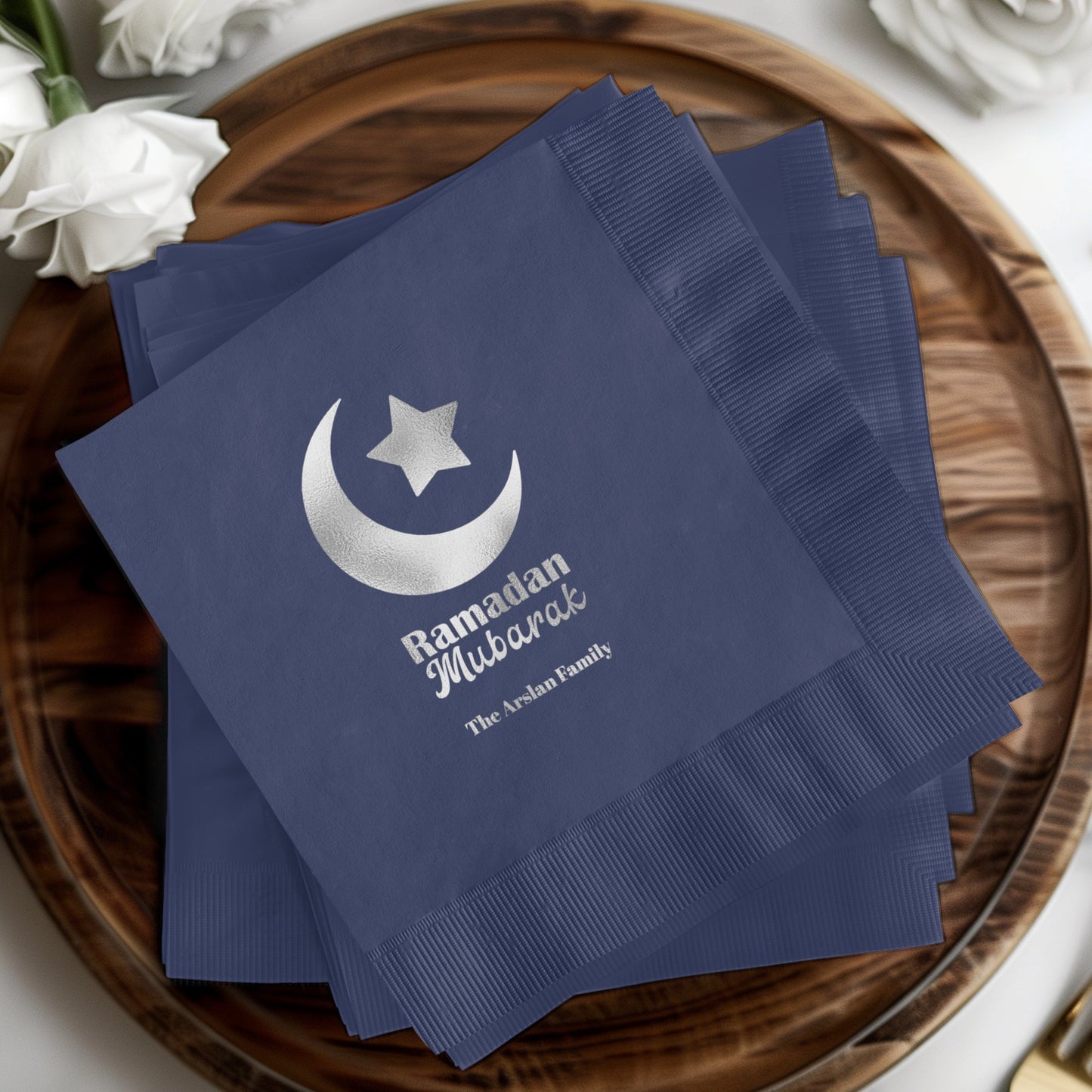 Ramadan Mubarak Personalized Napkins product
