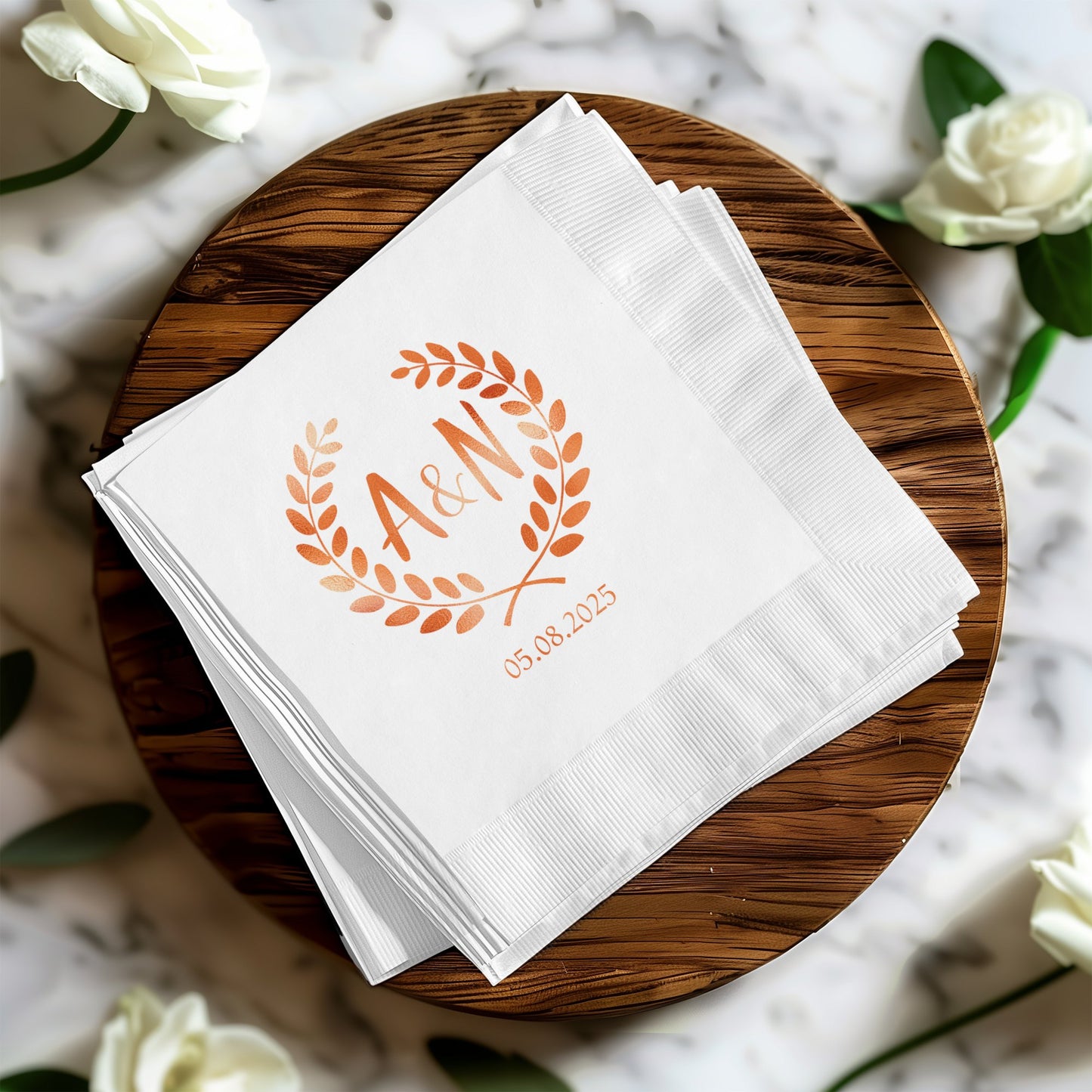Personalized Monogrammed Wedding Napkin Party product type