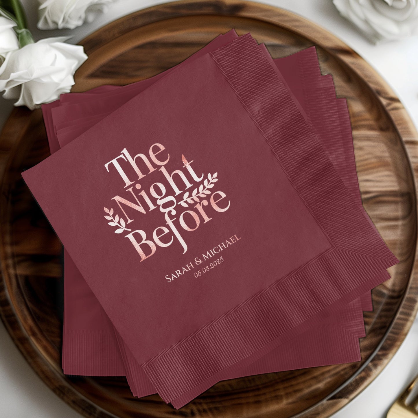 The Night Before Personalized Wedding Napkin product
