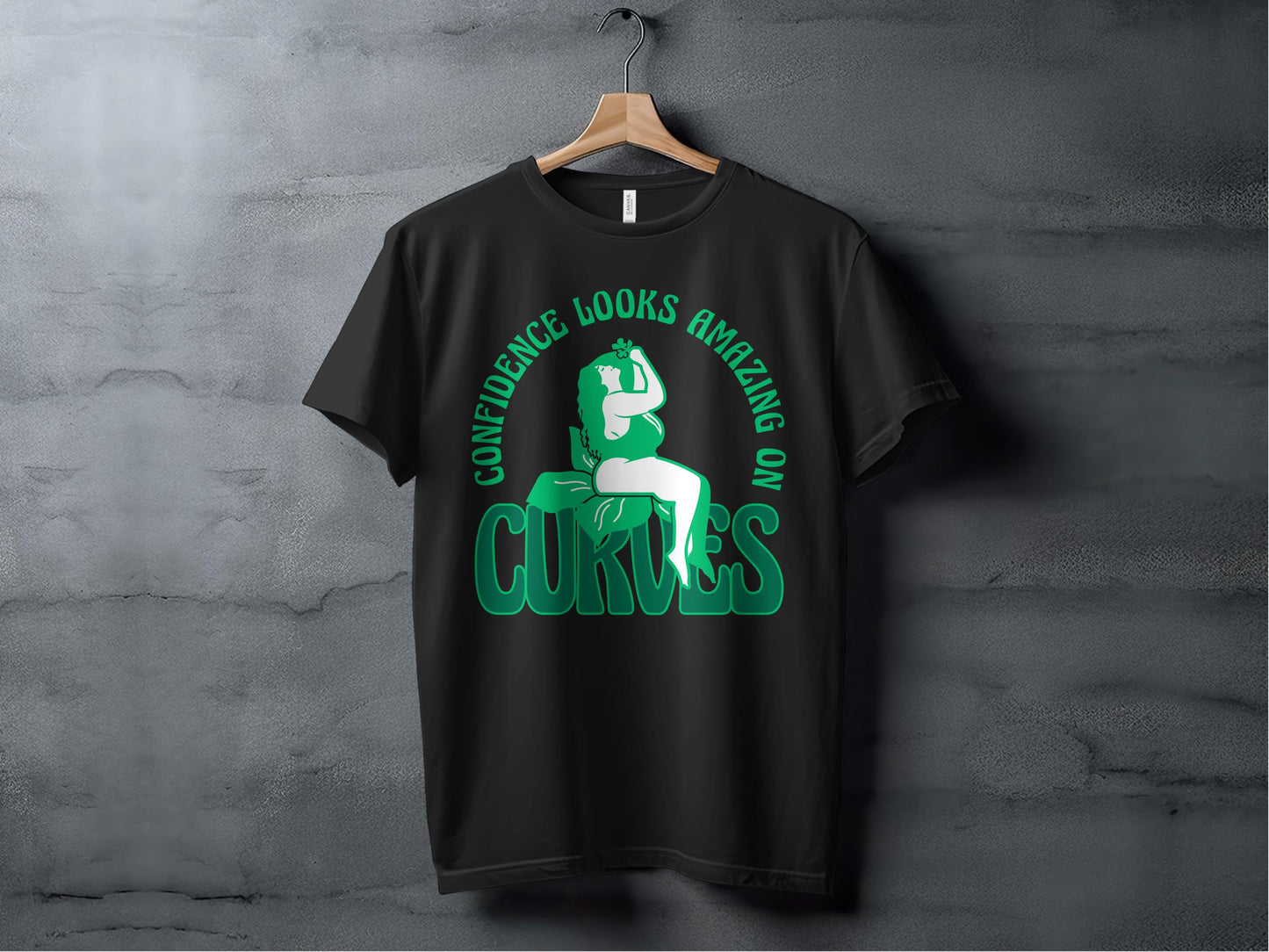 Confidence Looks Amazing on Curves T-shirt product