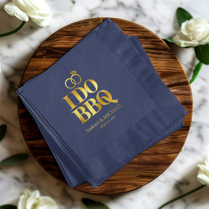Personalized I Do BBQ Wedding Napkins product