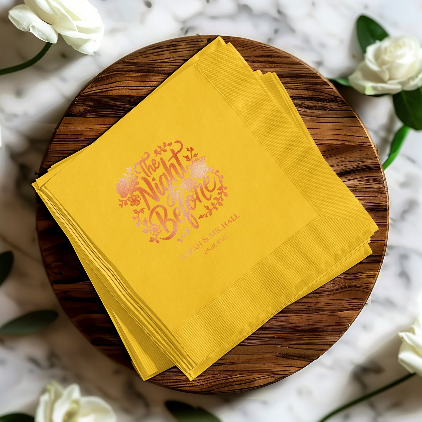 Custom Printed The Night Before Event Napkin product