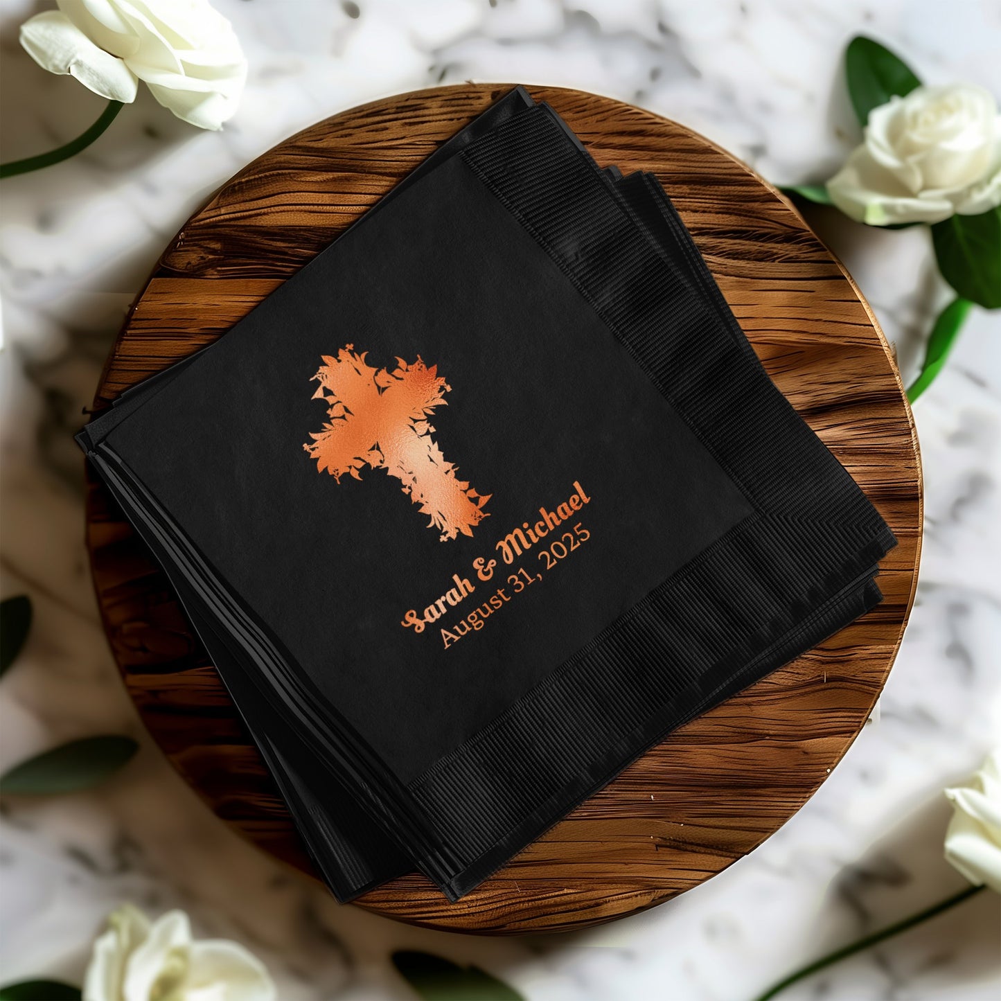 Personalized Religious Themed Wedding Napkin product type