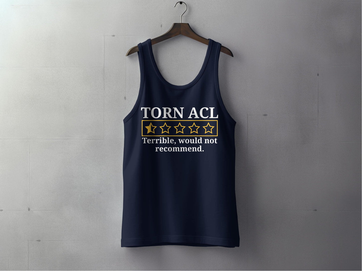 Torn ACL Terrible Would not Recommend Tank Top product
