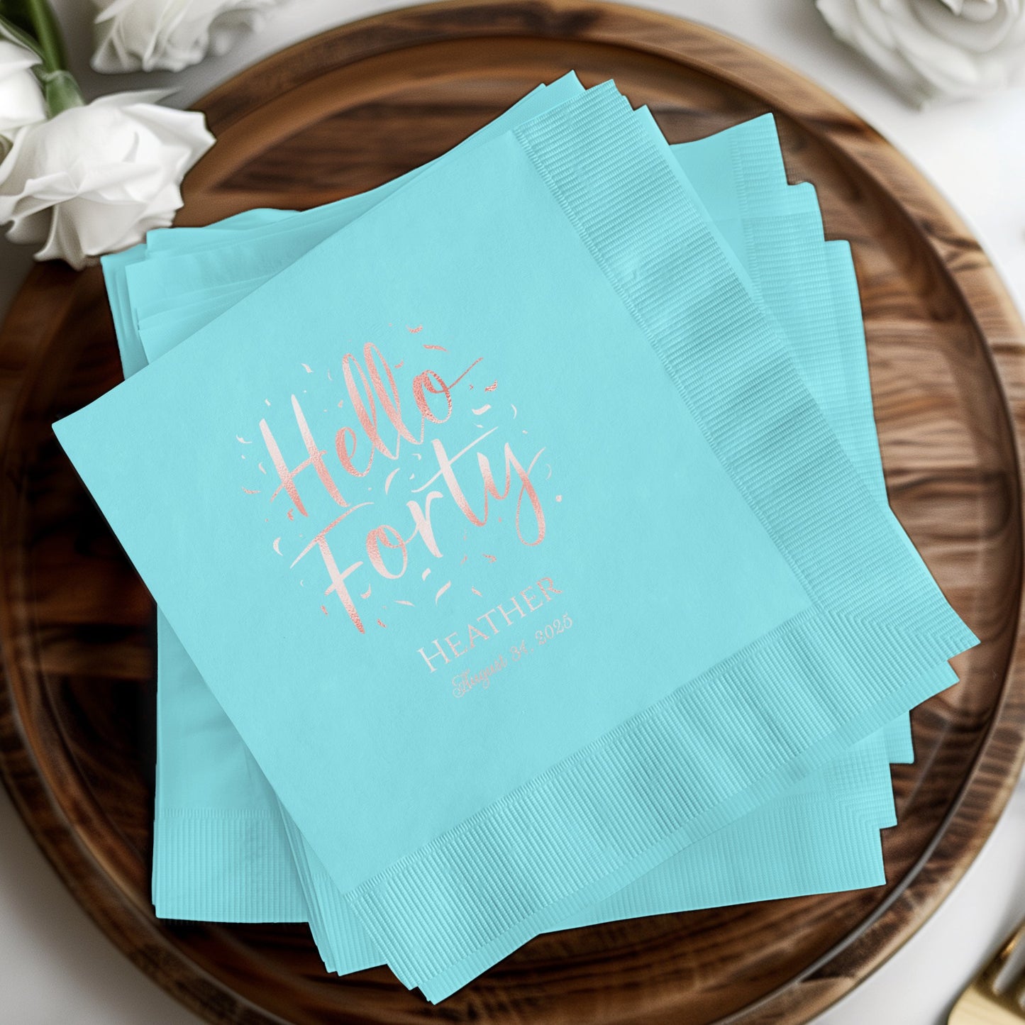 Hello Forty Personalized Party Napkins product