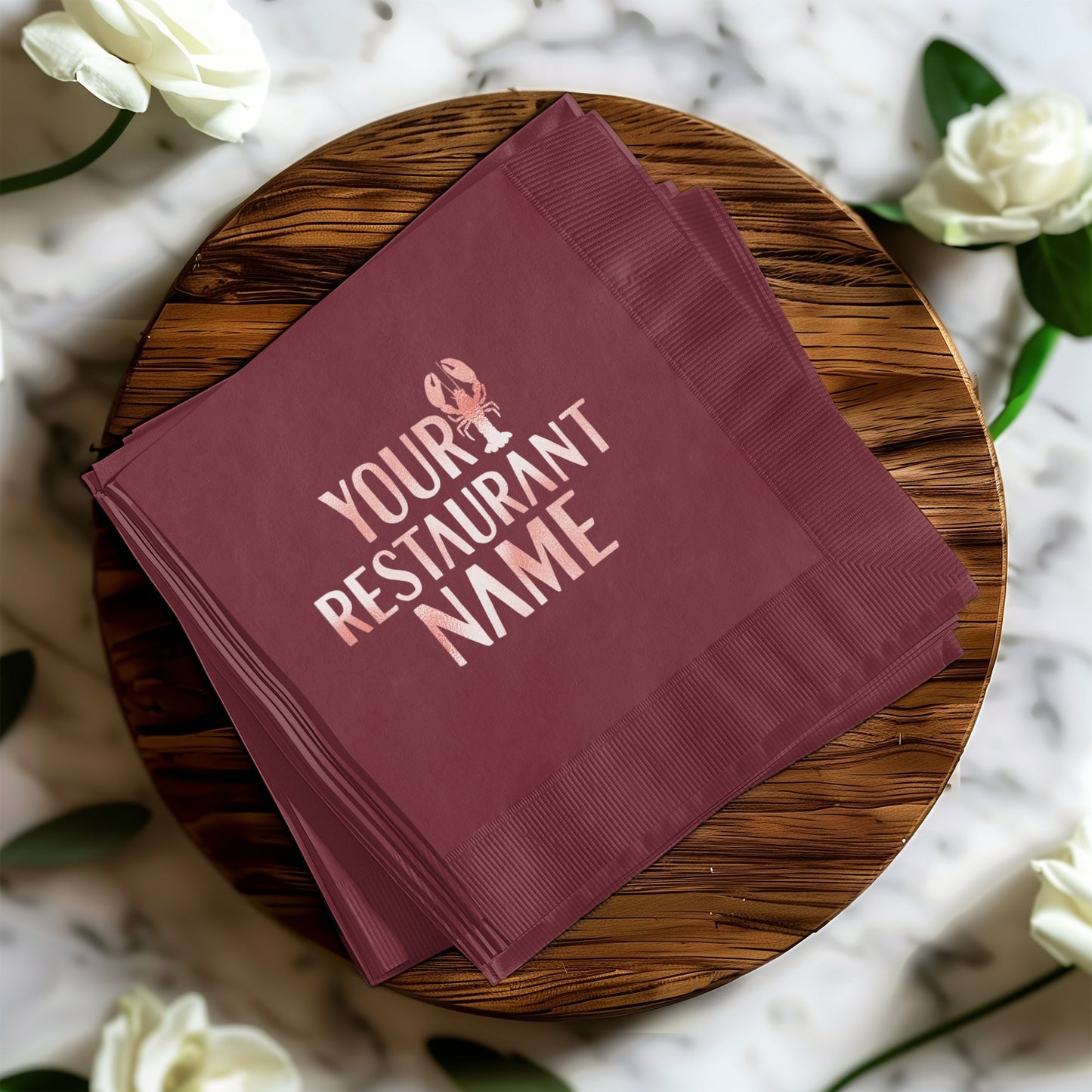 Customizable Restaurant Name Printed Napkin product