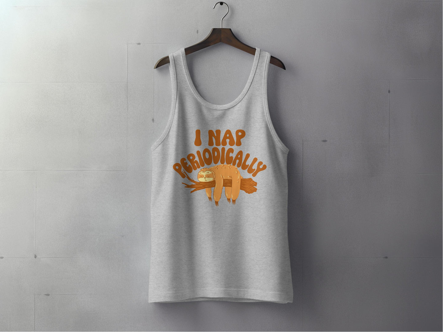 I Nap Periodically Funny Sloth Design Tank Top product type