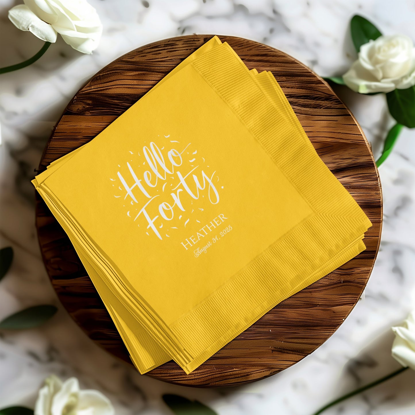 Hello Forty Personalized Party Napkin product