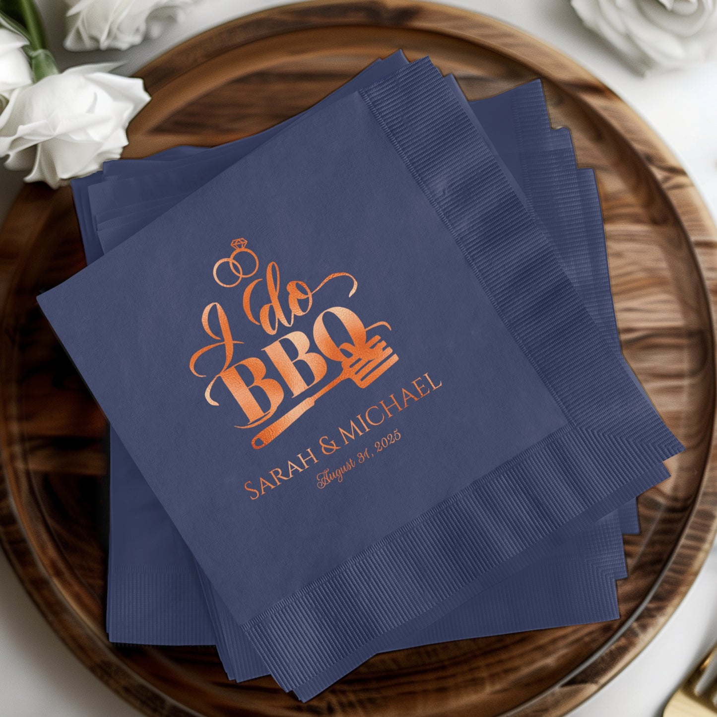 I Do BBQ Sarah Michael Wedding Napkin product