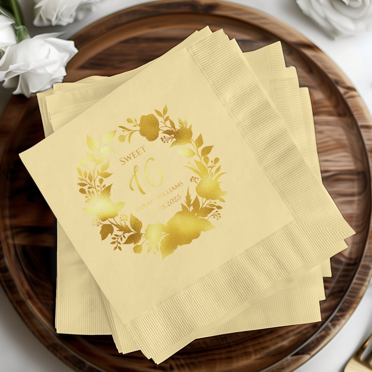 Sweet 16 Personalized Party Napkin Product