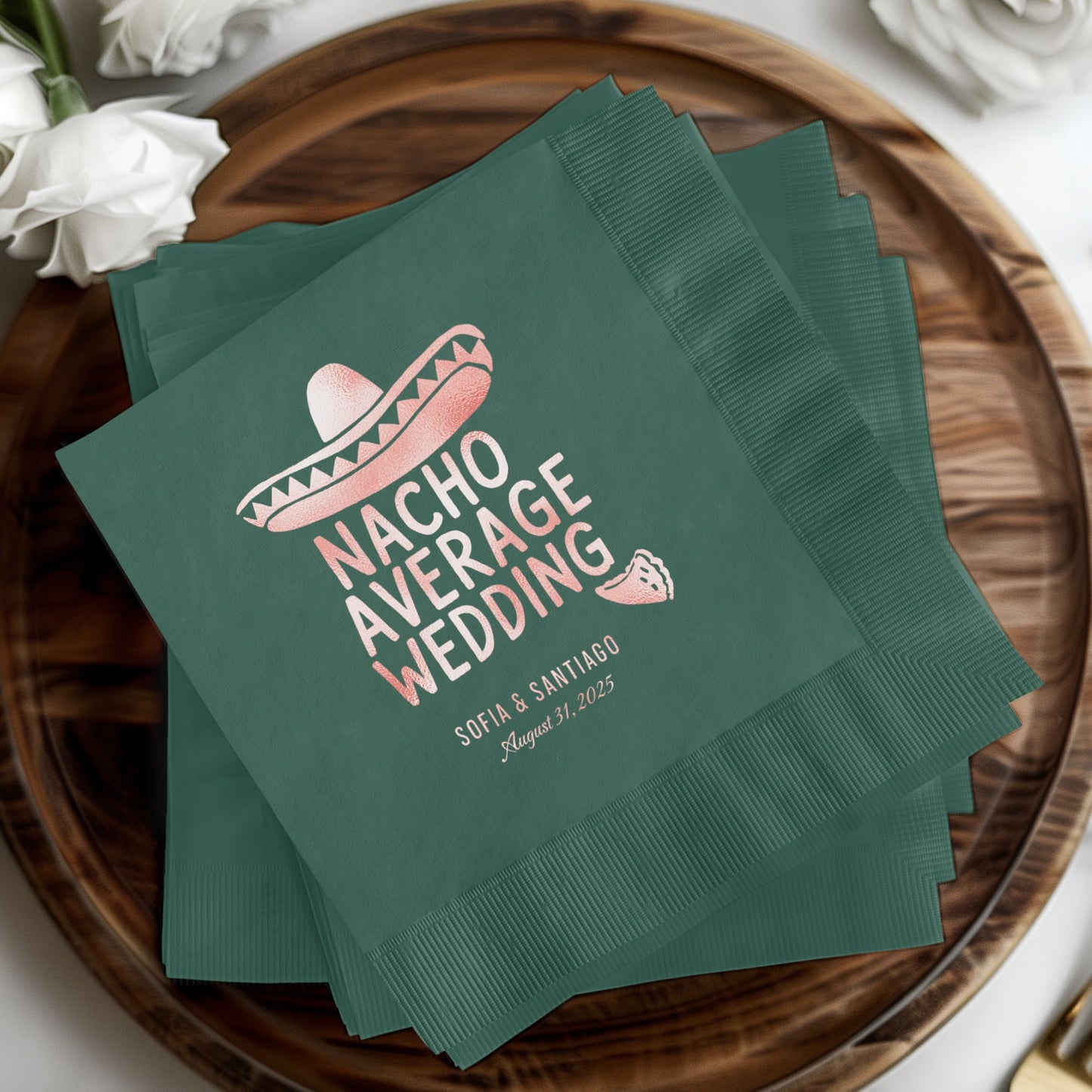 Nacho Average Wedding Personalized Napkins product