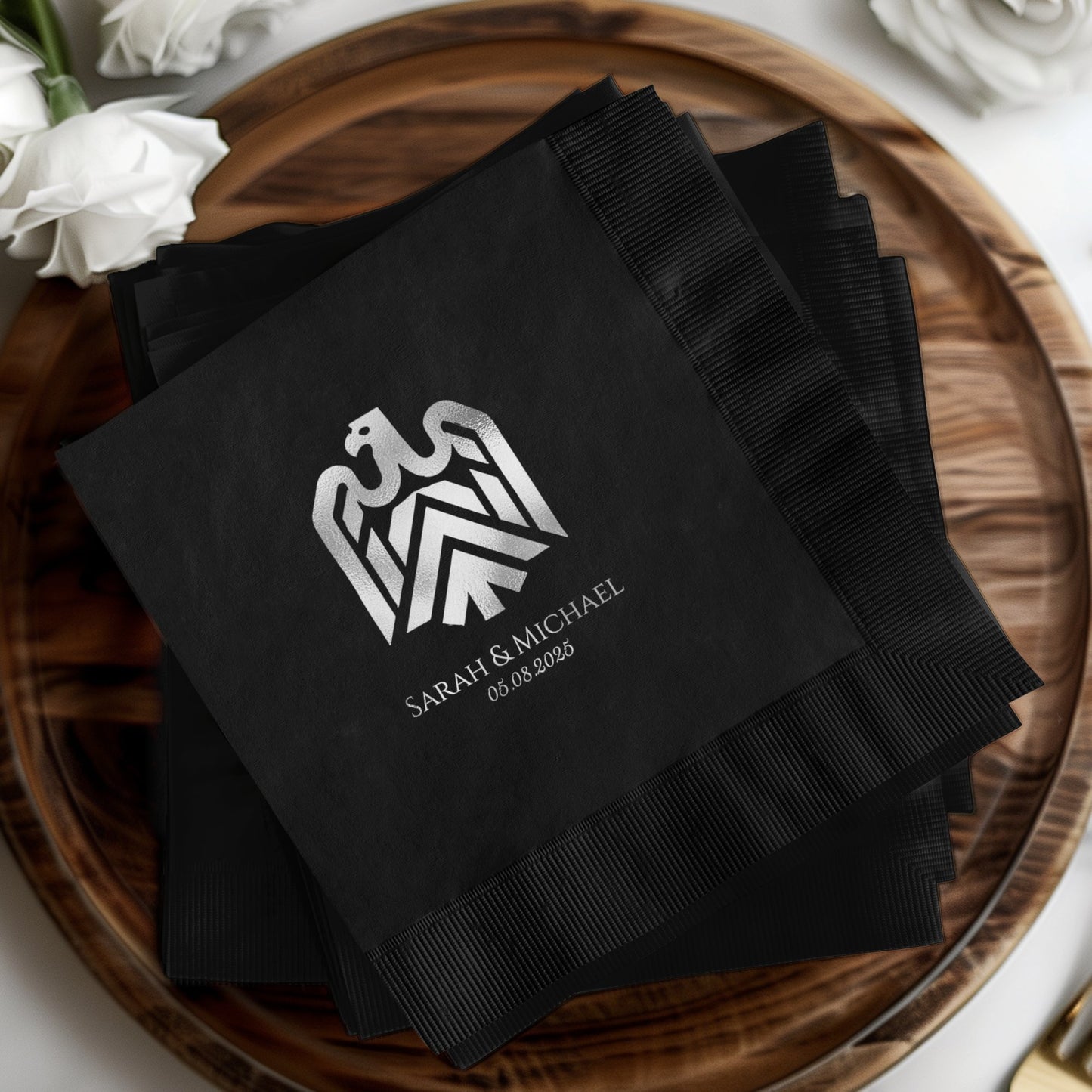 Personalized Monogram Wedding Napkins product
