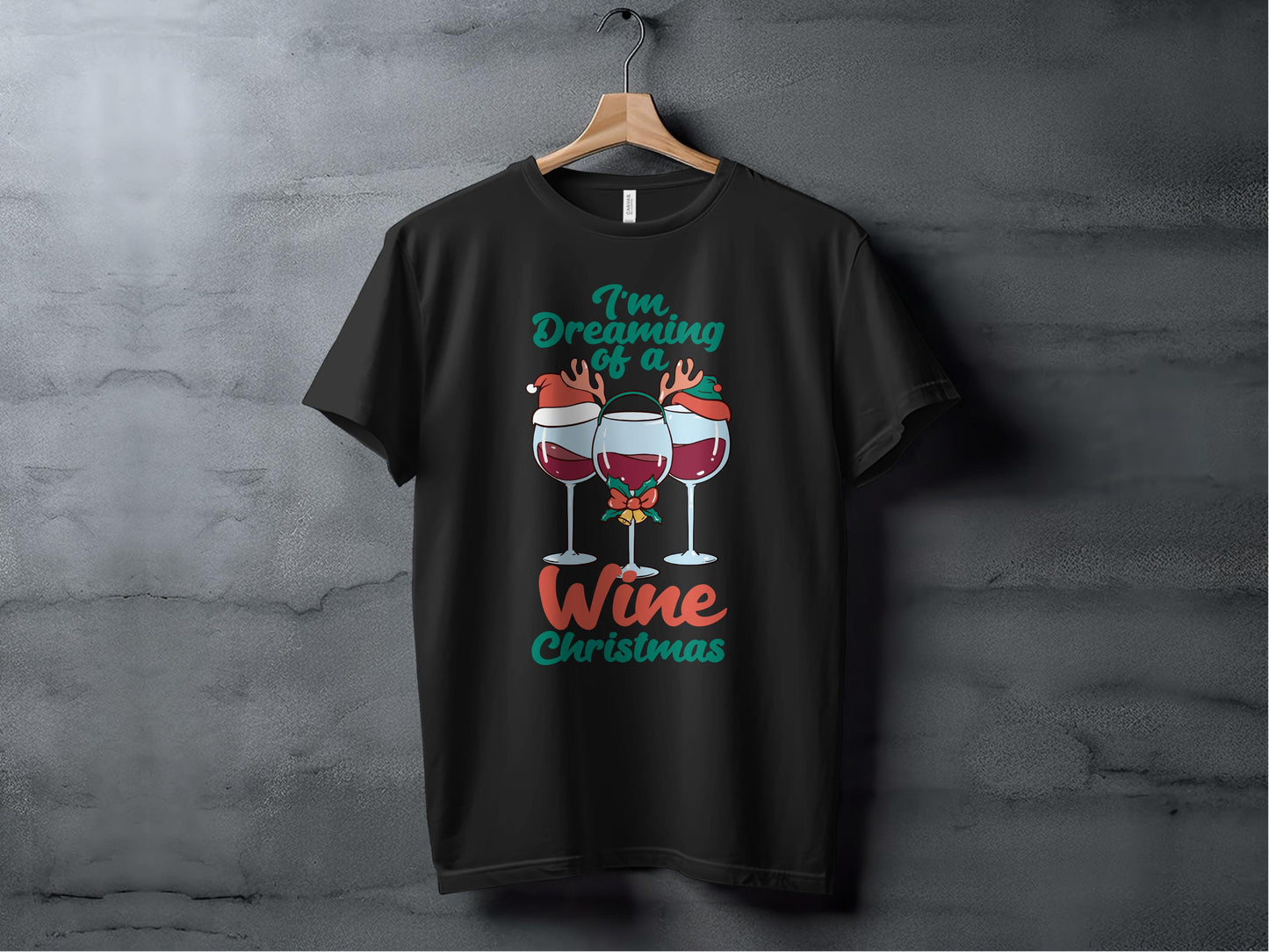 I'm Dreaming of a Wine Christmas T-shirt product