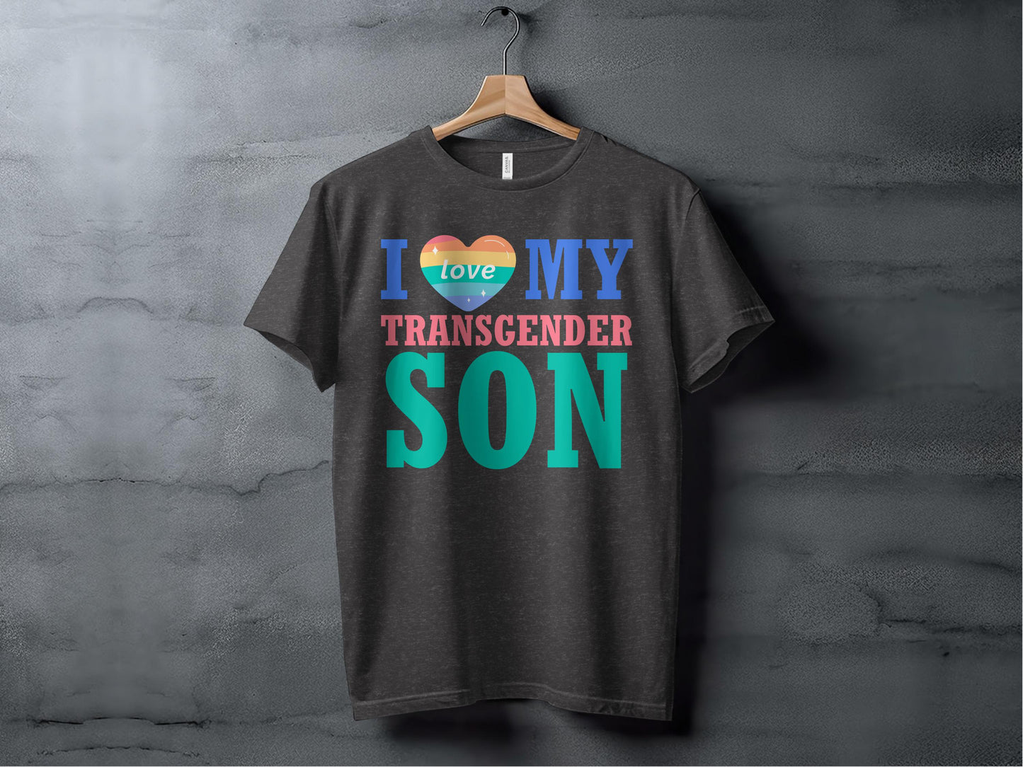 I Love My Transgender Son Statement Shirt product