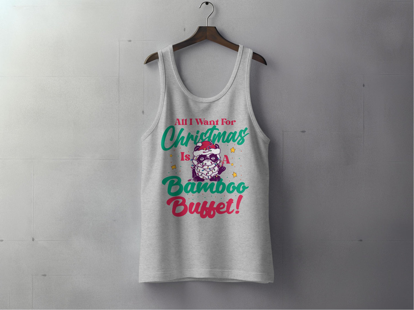 All I Want For Christmas Is Bamboo Buffet Tank Top