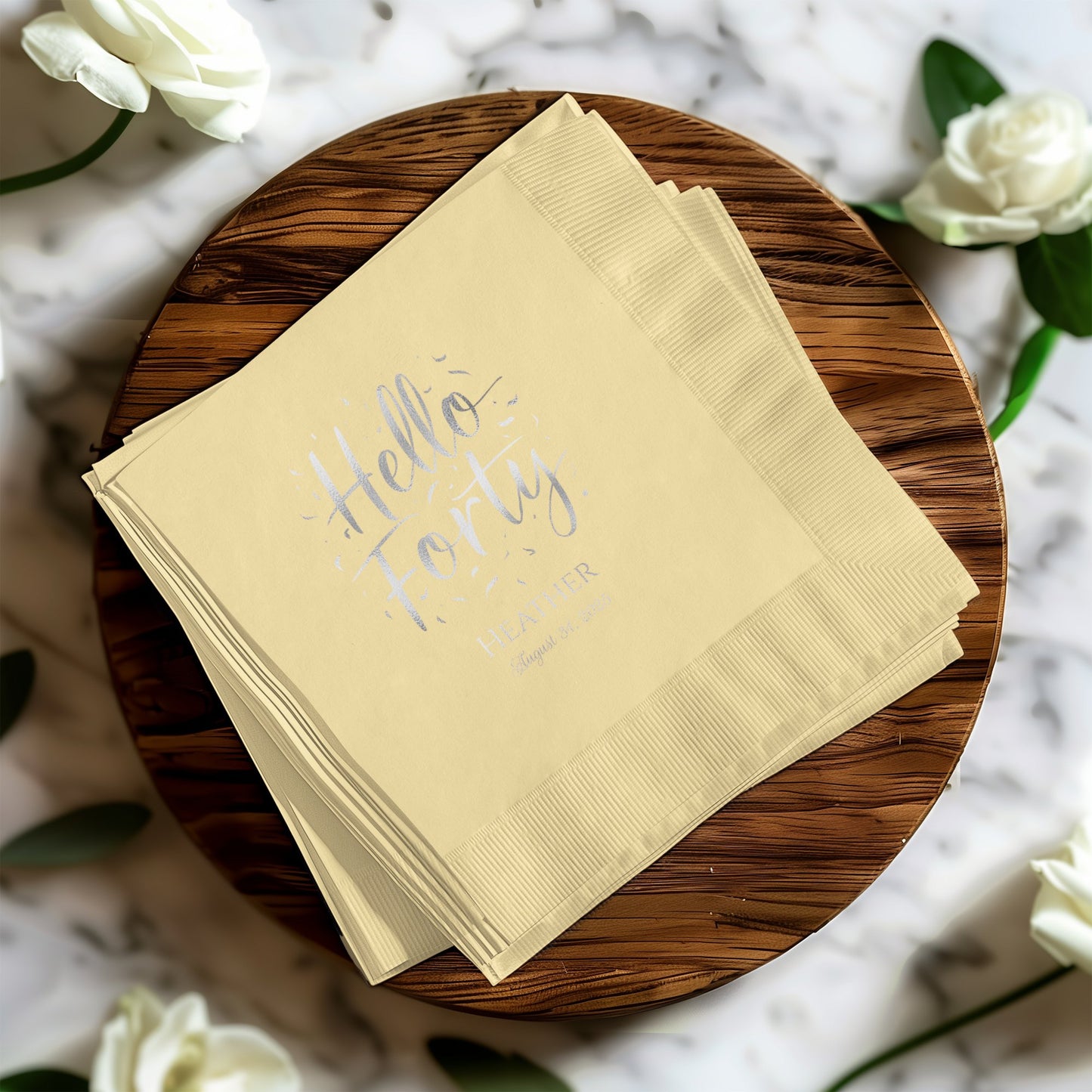 Celebratory Hello Forty Party Napkin product type