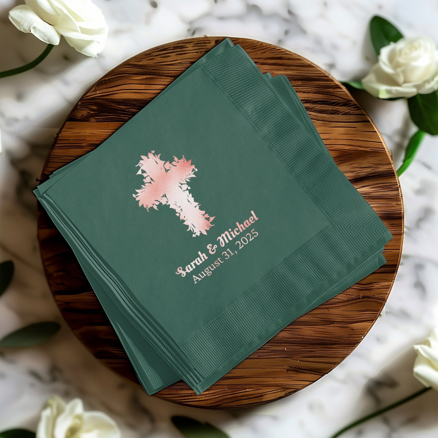 Custom Personalized Wedding Napkins Party Product