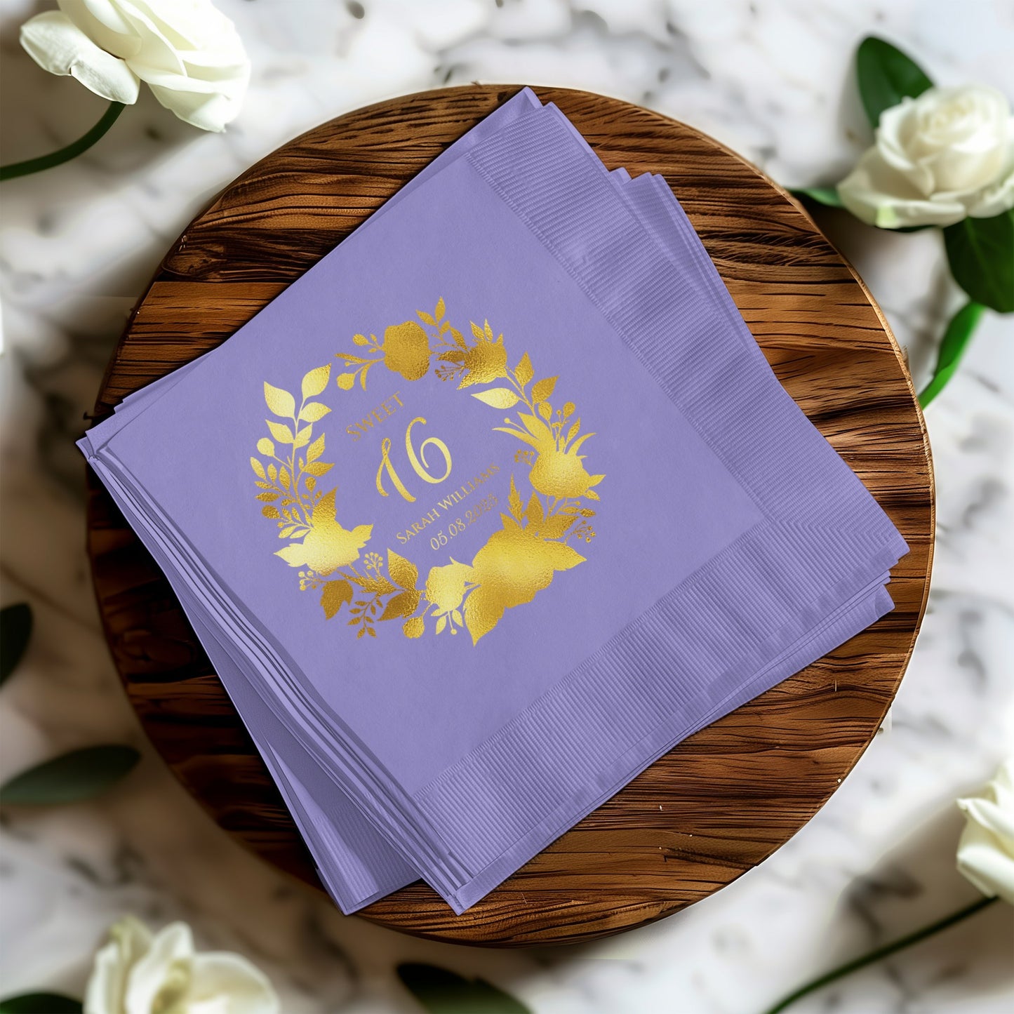 Elegant Sweet 16 Party Napkins Celebration product type