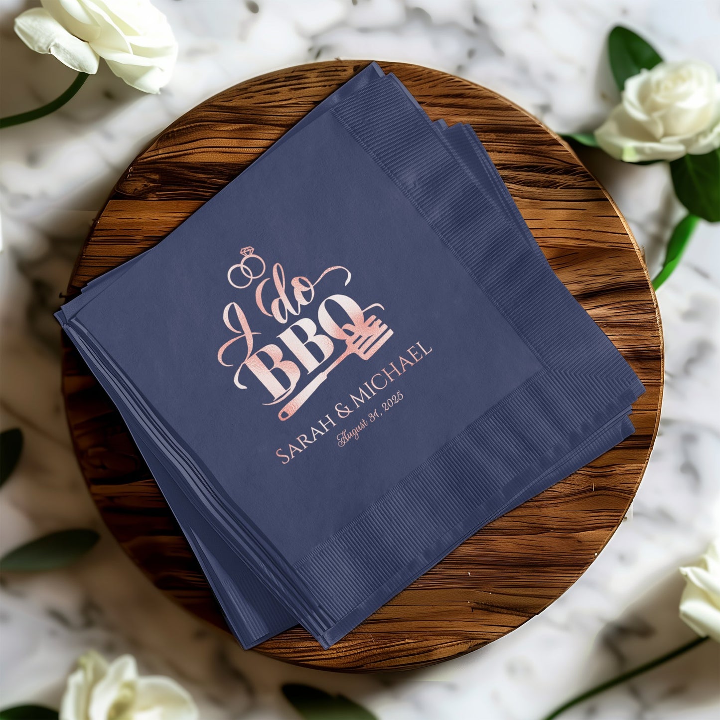I Do BBQ Custom Wedding Reception Party Napkin product type