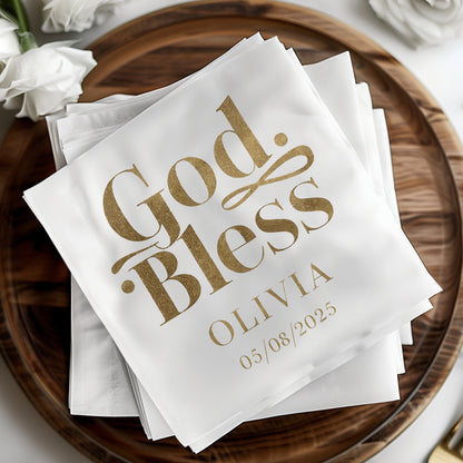 God Bless Olivia Personalized Date Celebratory product