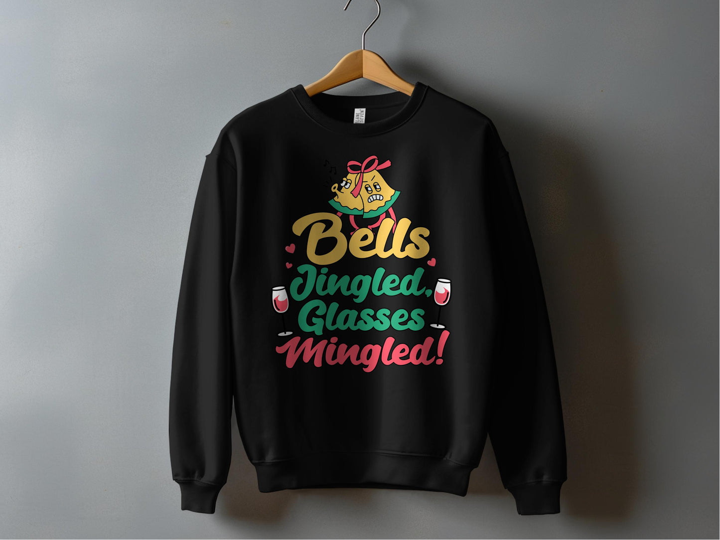 Bells Jingled Glasses Mingled Sweatshirt product