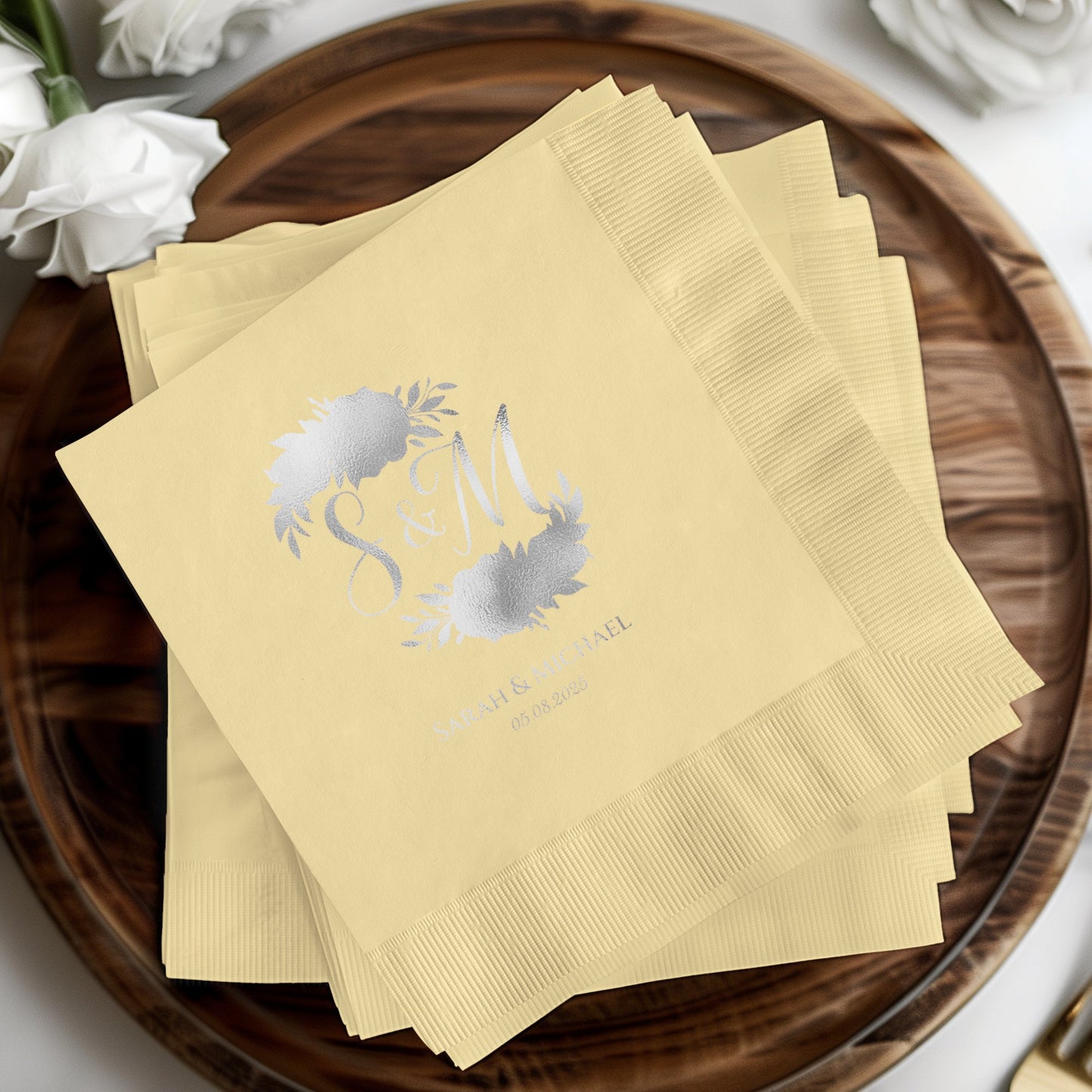 Personalized Wedding Monogrammed Event Napkins product type
