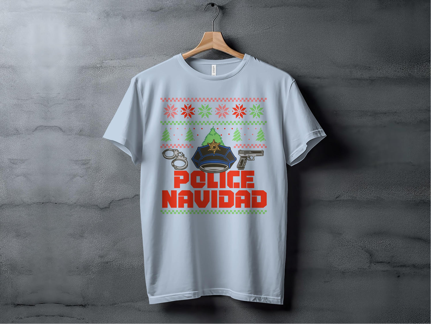Police Navidad Funny Christmas T-Shirt product type