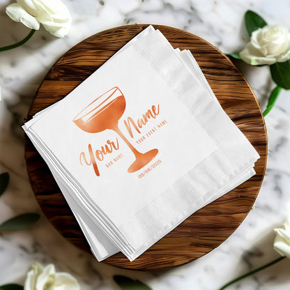 Personalized Cocktail Party Custom Napkin Product