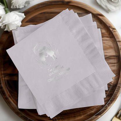 Elegant Personalized Wedding Party Napkins product