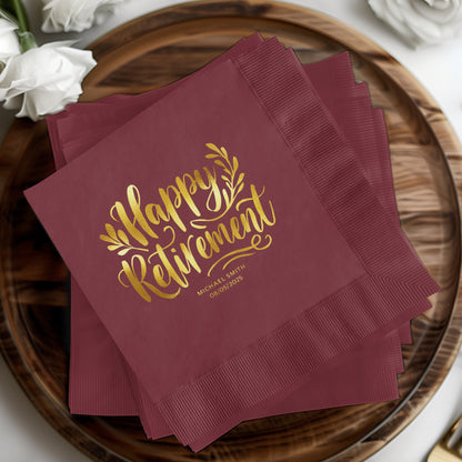 Happy Retirement Party Napkins Celebration Product