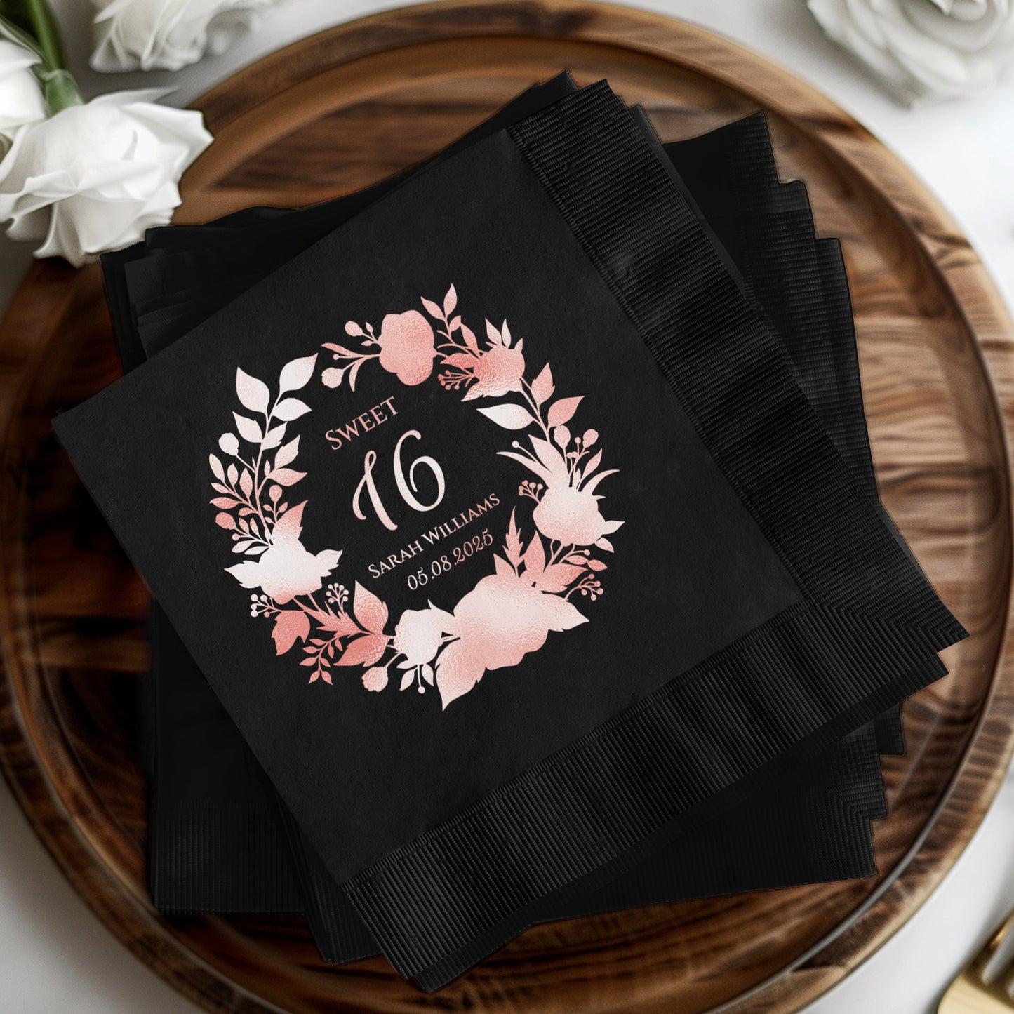 Elegant Floral Design Sweet 16 Celebration Party product