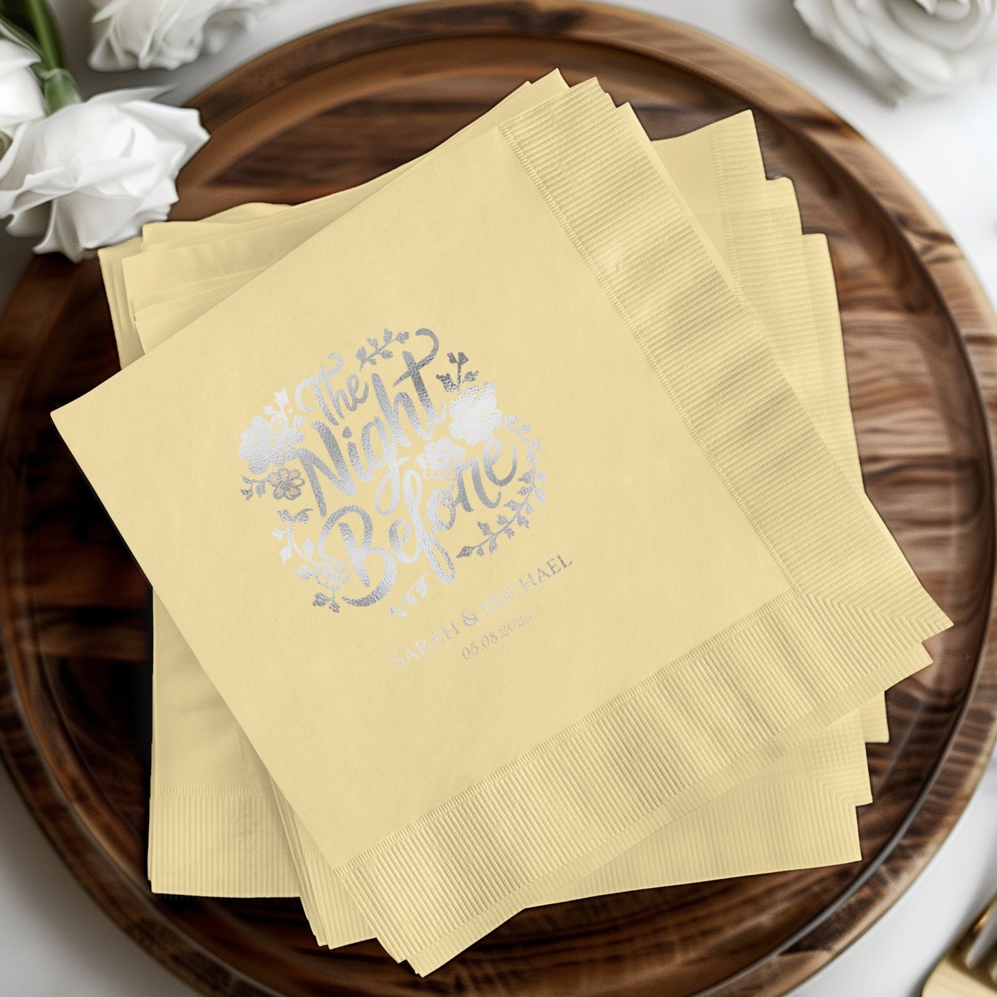The Night Before Personalized Wedding Napkin product
