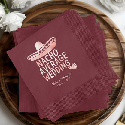 Nacho Average Wedding Custom Printed Napkin product type