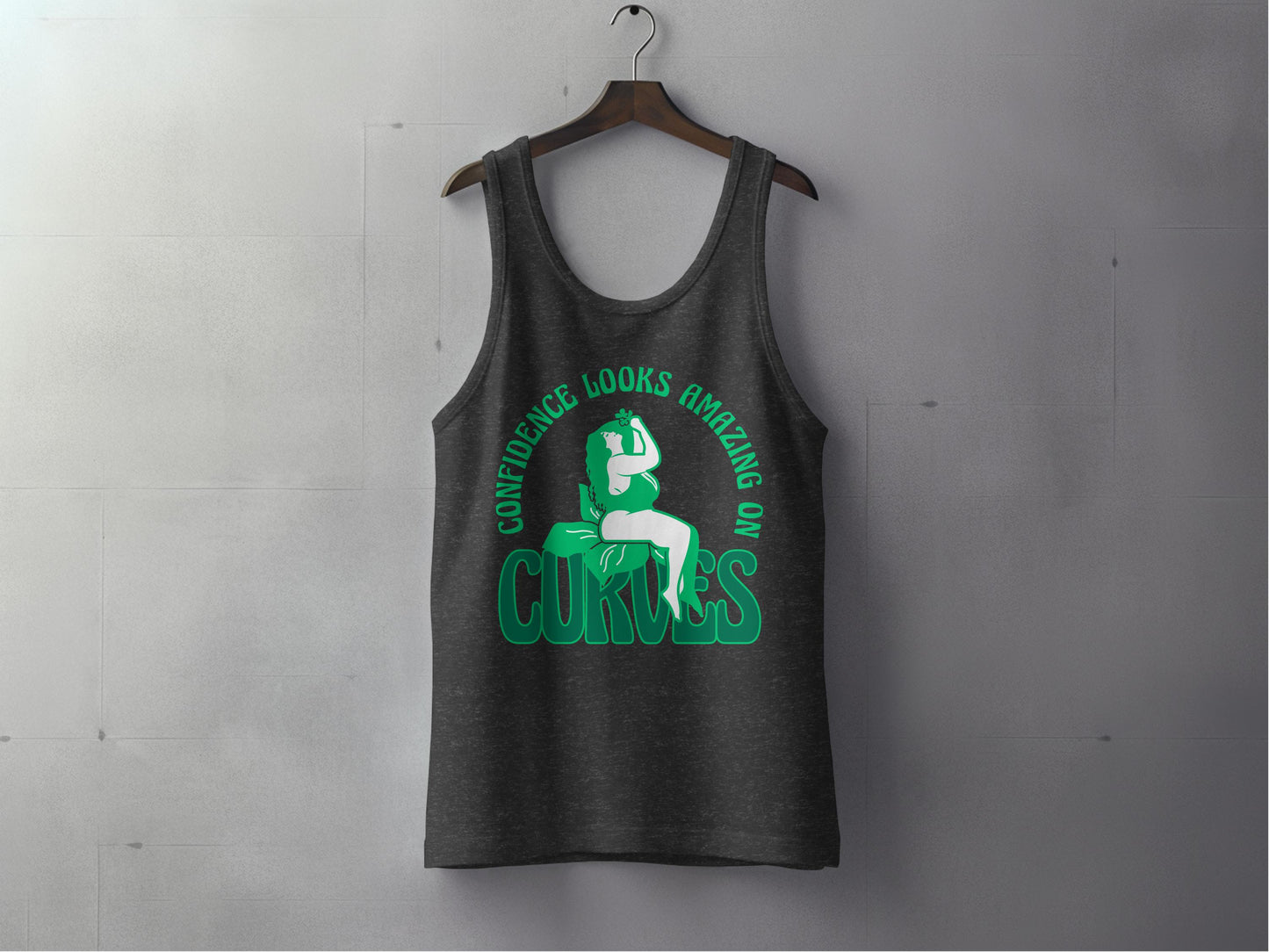 Confidence Looks Amazing on Curves Tank Top product type