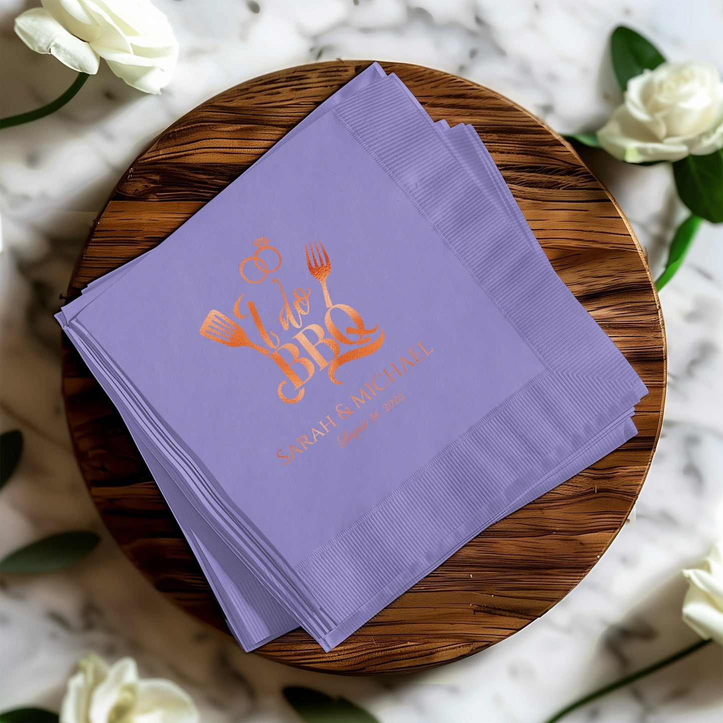 Personalized Wedding BBQ Themed Napkins product