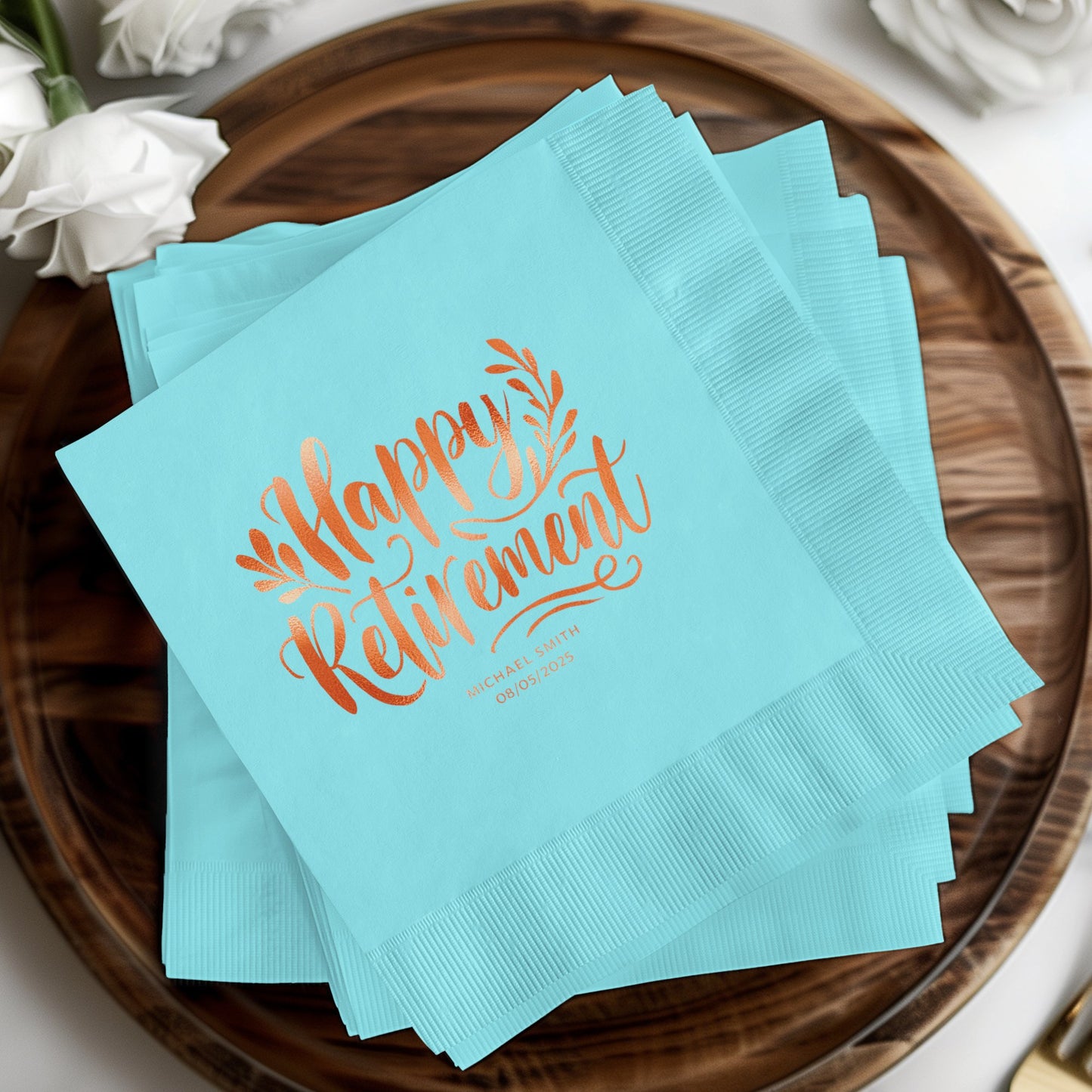 Happy Retirement Customizable Party Napkin product
