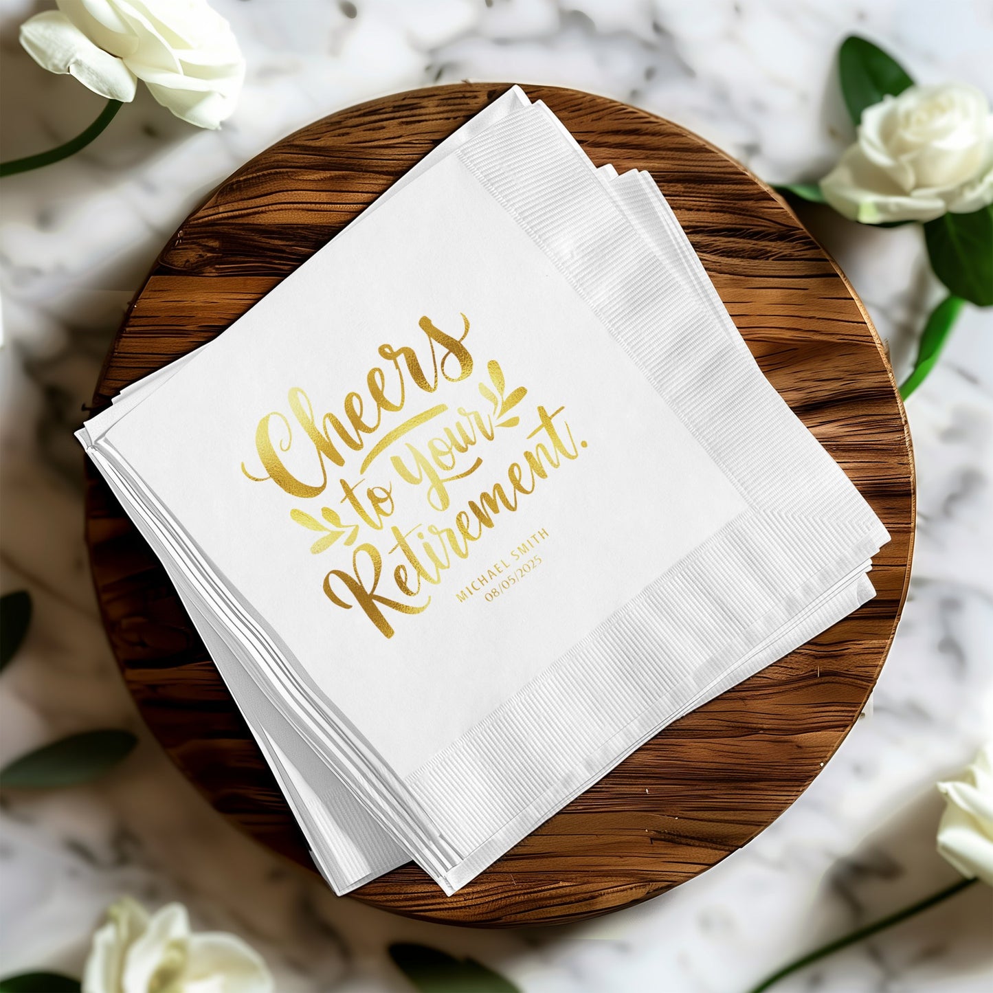 Cheers to Your Retirement Napkins product type