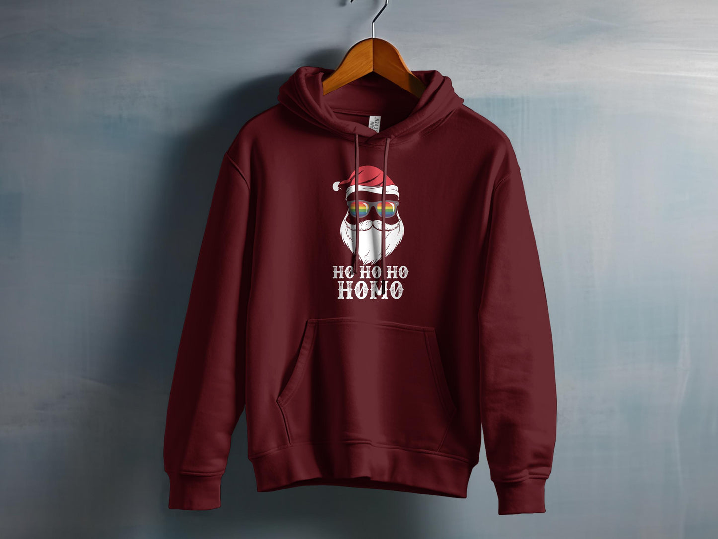 Festive Ho Ho Ho Santa Graphic Hoodie product type