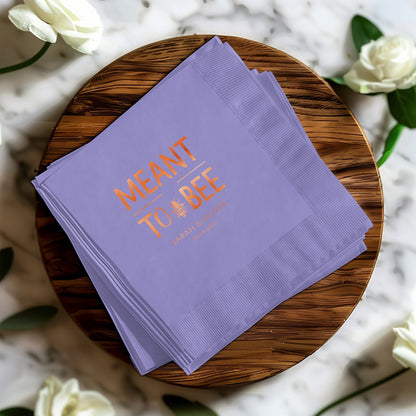 Meant to Bee Personalized Wedding Napkins product type