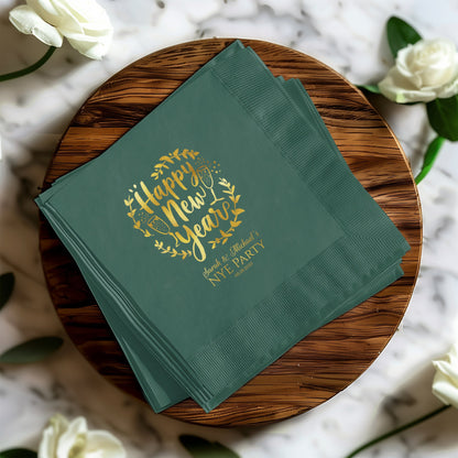 Happy New Year Party Decorative Napkin Product