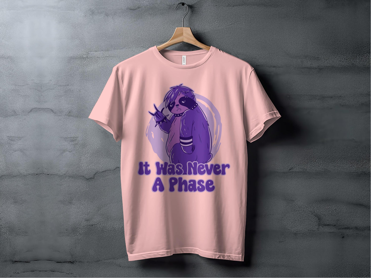 It Was Never A Phase Funny Sloth Graphic Shirt product